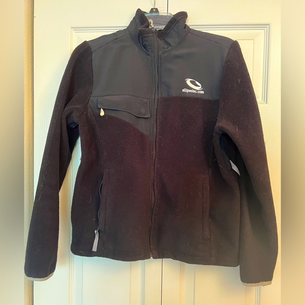 Lands End Black Fleece Jacket